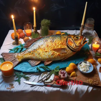 Празнична трапеза с шаран на Никулден 