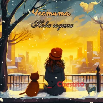 Картичка за Нова година  изгрев на нова година 